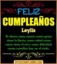 GIF Frases de Cumpleaños Leylis